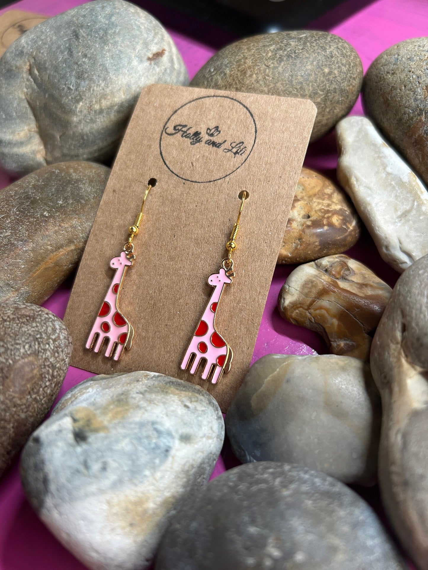 Giraffe Earrings, Personalise Your Earrings Your way, Giraffe Earrings, Toadstool Earring, Animal Earrings, Novelty Giraffe Gift