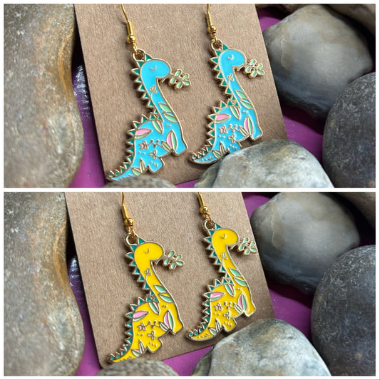 Dinosaur Earrings, Personalise Your Earrings Your way, Dinosaurs Earrings, DinoEarring, Animal Earrings, Novelty Dino’s Gift